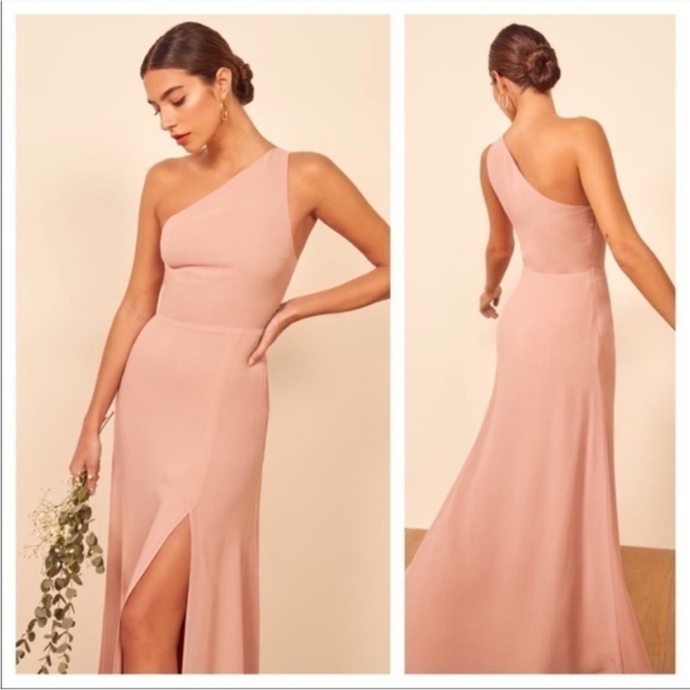 NWT Reformation Evelyn Dress Blush Pink Maxi Dress 6 - Picture 3 of 15